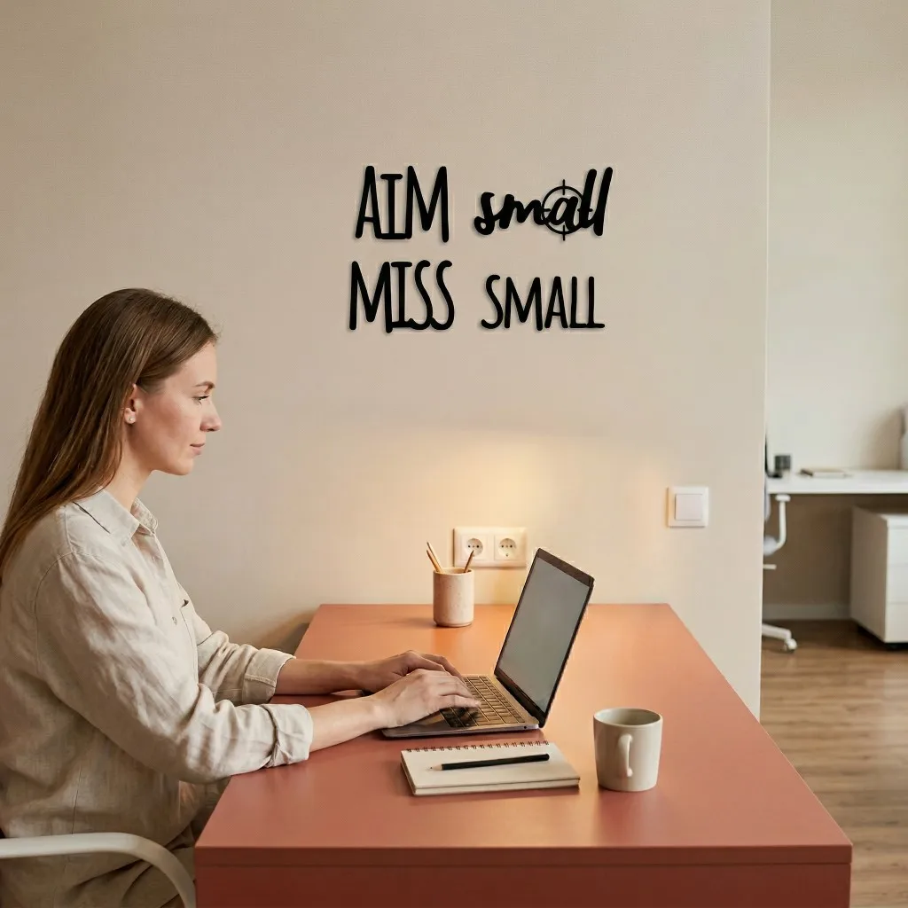 Забавная металлическая настенная декорация для ванной комнаты «Aim Small Miss Small» | Декоративная наклейка с юмористическими цитатами для туалета
Забавная металлическая настенная декорация для ванной комнаты «Aim Small Miss Small» | Декоративная наклейка с юмористическими цитатами для туалета