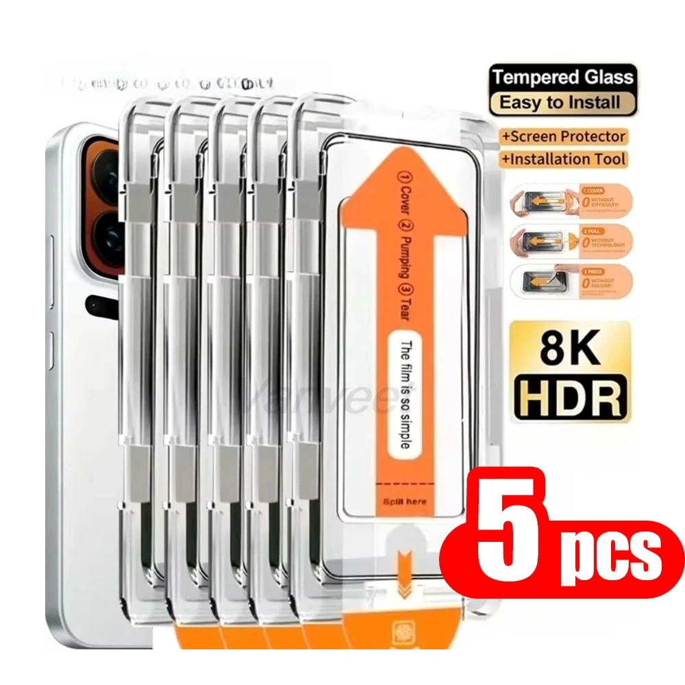 1-5PCS HD Dust Free Screen Protector For iPhone 17 Pro Max 13 16 Pro Max 17 15 16 14 11 12 8 X XR 7 Plus 7 Air 6 Tempered Glass
1-5PCS HD Dust Free Screen Protector For iPhone 17 Pro Max 13 16 Pro Max 17 15 16 14 11 12 8 X XR 7 Plus 7 Air 6 Tempered Glass