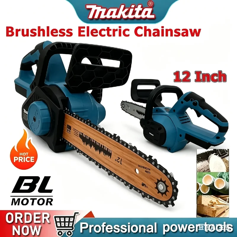 Makita Portable Chainsaw Brushless Electric Chain Saw Rechargeable Cordless Graden Pruning 2200W Power Tools For 18V Battery
Makita Portable Chainsaw Brushless Electric Chain Saw Rechargeable Cordless Graden Pruning 2200W Power Tools For 18V Battery