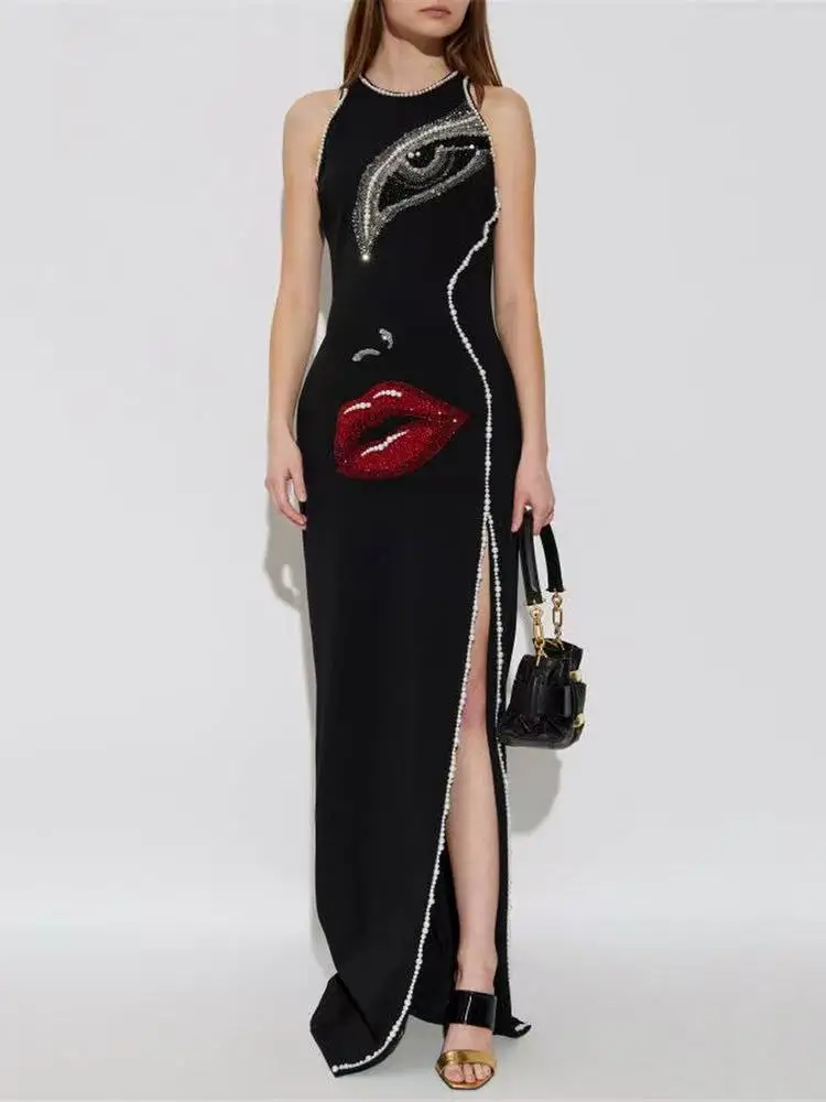 Women Fashion Rhinestone Bandage Dress Sexy Sleeveless Bodycon Celebrity Evening Party Elegant Dresses
Women Fashion Rhinestone Bandage Dress Sexy Sleeveless Bodycon Celebrity Evening Party Elegant Dresses
