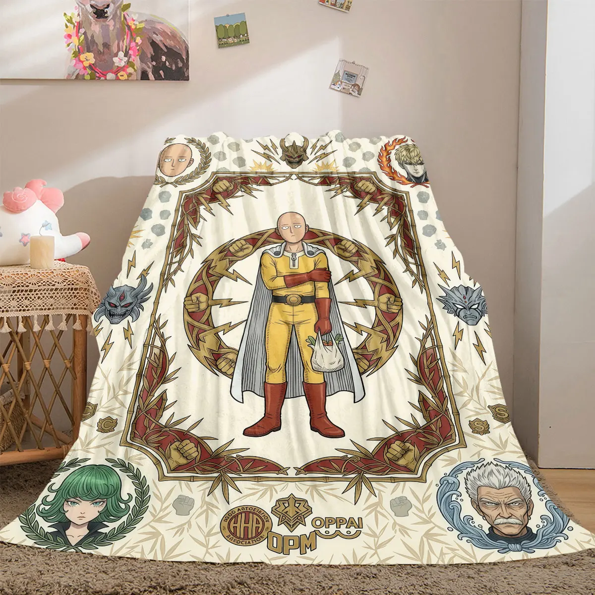 One Punch Man Modern 2D Print Flannel Blanket, Anime Design for Bedroom, Cozy Travel Picnic Throw Blanket_LIAN
One Punch Man Modern 2D Print Flannel Blanket, Anime Design for Bedroom, Cozy Travel Picnic Throw Blanket_LIAN