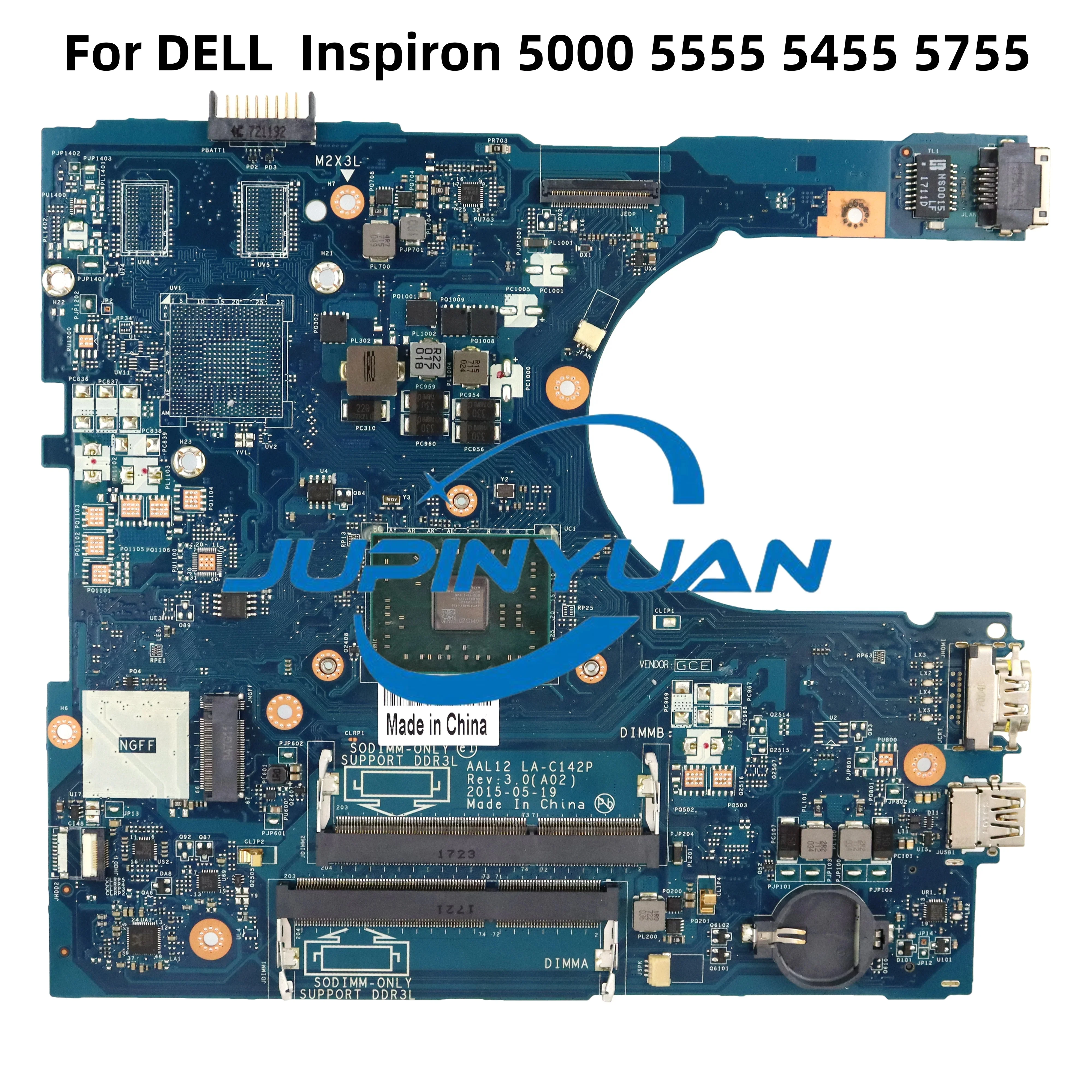 For DELL Inspiron 5000 5555 5455 5755 Laptop Motherboard CN-0Y7P00 Y7P00 0Y7P00 AAL12 LA-C142P With E2-7110 CPU 100% Full Tested
For DELL Inspiron 5000 5555 5455 5755 Laptop Motherboard CN-0Y7P00 Y7P00 0Y7P00 AAL12 LA-C142P With E2-7110 CPU 100% Full Tested