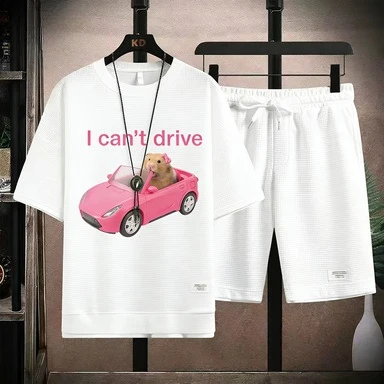 2026 New Men's Waffle Fabric Funny Capybara Car Print T Shirt Shorts Two Piece Set Streetwear 2026
2026 New Men's Waffle Fabric Funny Capybara Car Print T Shirt Shorts Two Piece Set Streetwear 2026