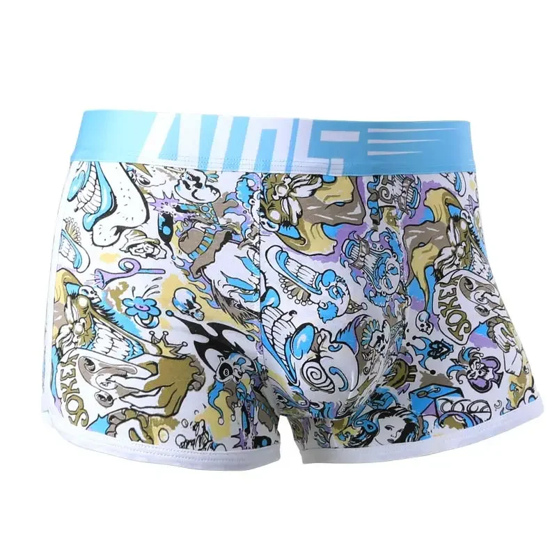 Men's underwear Men's cotton personality stylish breathable thin raised boxers boxers boys summer shorts head
Men's underwear Men's cotton personality stylish breathable thin raised boxers boxers boys summer shorts head