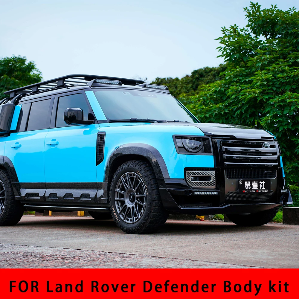 For Land Rover Defender 2021 body kit front lip diffuser exhaust pipe high quality carbon fiber wheel eyebrow side skirt
For Land Rover Defender 2021 body kit front lip diffuser exhaust pipe high quality carbon fiber wheel eyebrow side skirt