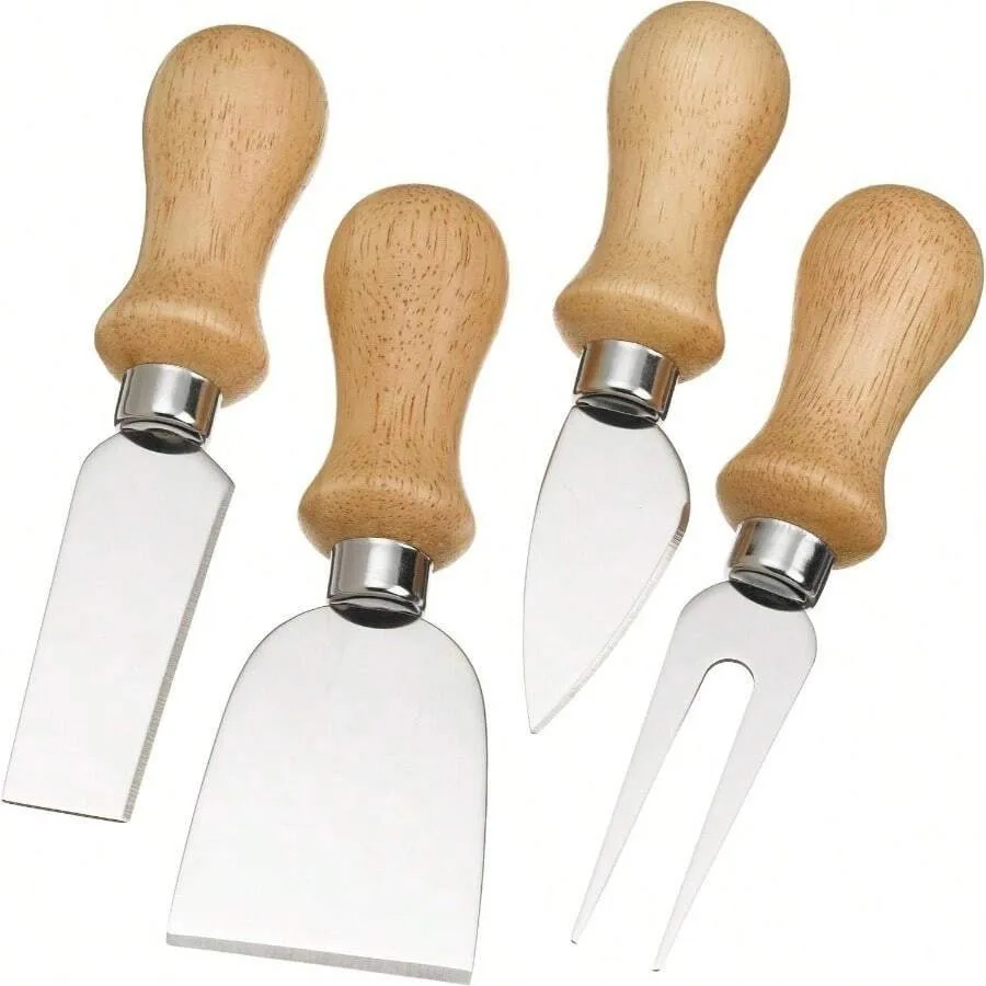 Polished Wood Cheese Knives, Set Of 4
Polished Wood Cheese Knives, Set Of 4