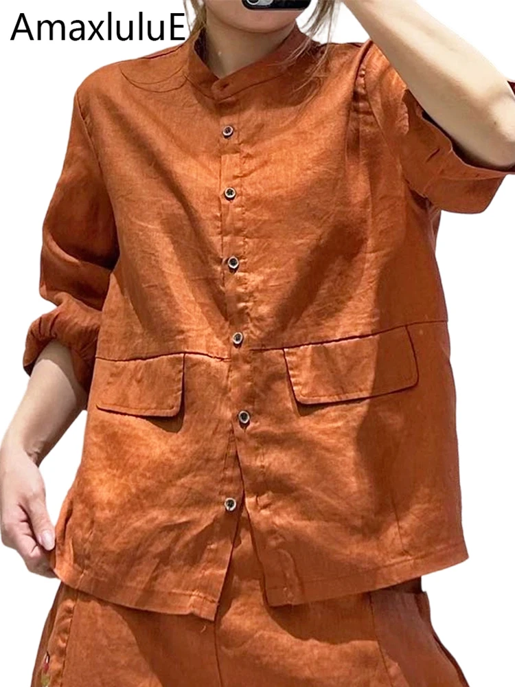Amax LuluE Korean Design Elegant Soild Jackets Womens Fashion Loose Cotton Linen Coats Ladies Summer Vintage Classic Outerwear
Amax LuluE Korean Design Elegant Soild Jackets Womens Fashion Loose Cotton Linen Coats Ladies Summer Vintage Classic Outerwear