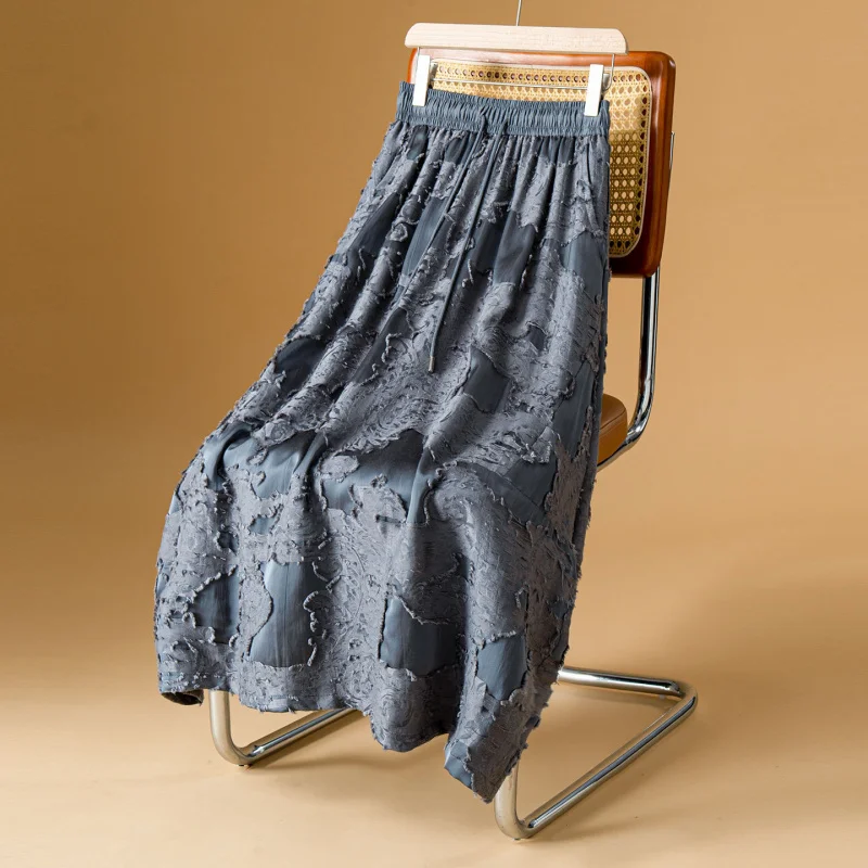 Black National Style Jacquard Half Skirt for Women, Summer A-line Flower Bud Skirt, Mid-length Flared Skirt
Black National Style Jacquard Half Skirt for Women, Summer A-line Flower Bud Skirt, Mid-length Flared Skirt