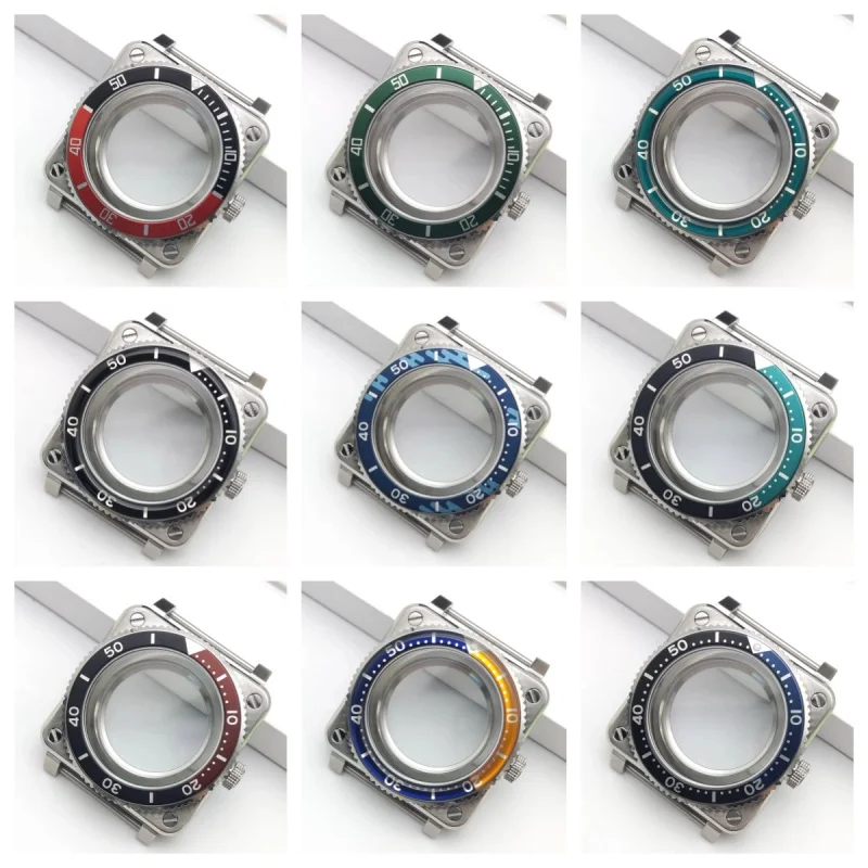42mm Square Dive Watch Case Sapphire Crystal for NH35 NH36 NH34 Movement Fit 28.5mm Dial Stainless Steel
42mm Square Dive Watch Case Sapphire Crystal for NH35 NH36 NH34 Movement Fit 28.5mm Dial Stainless Steel