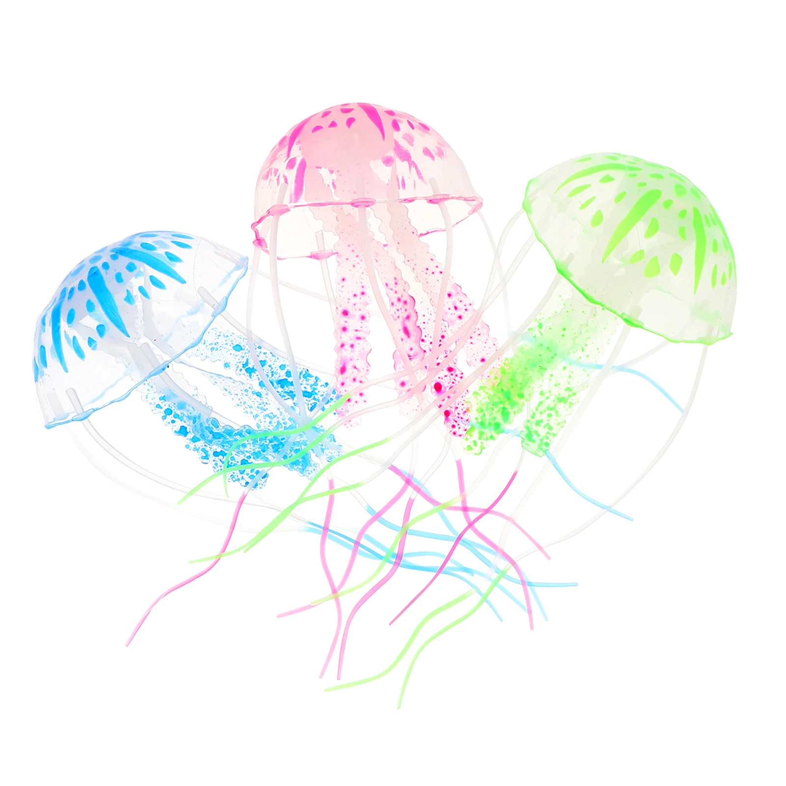 3Pcs Fluorescent Jellyfish Toy Realistic Aquarium Ornament Fish Tank Decoration Marine Animal Model
3Pcs Fluorescent Jellyfish Toy Realistic Aquarium Ornament Fish Tank Decoration Marine Animal Model