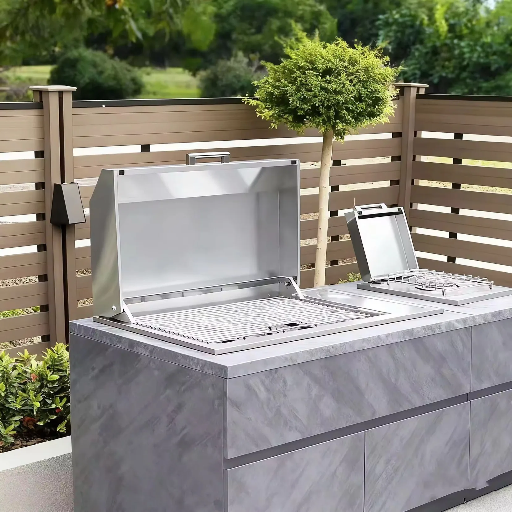 High-End Custom Outdoor BBQ Grill for Villa Courtyards
High-End Custom Outdoor BBQ Grill for Villa Courtyards
