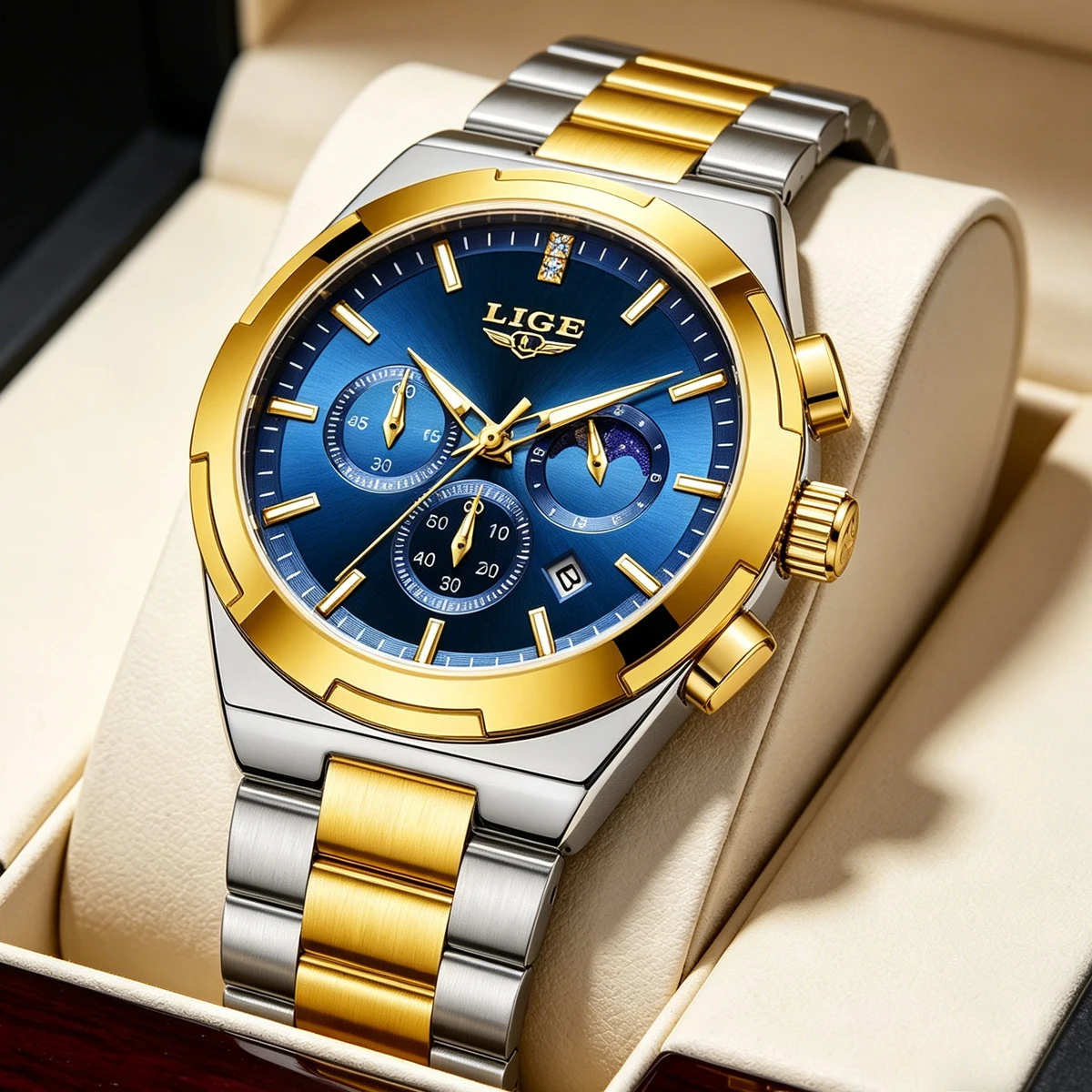 LIGE Men Casual Sport Quartz Calendar Wrist Watch for Man Business Steel Strap Waterproof Male Clock Relogio Masculino
LIGE Men Casual Sport Quartz Calendar Wrist Watch for Man Business Steel Strap Waterproof Male Clock Relogio Masculino