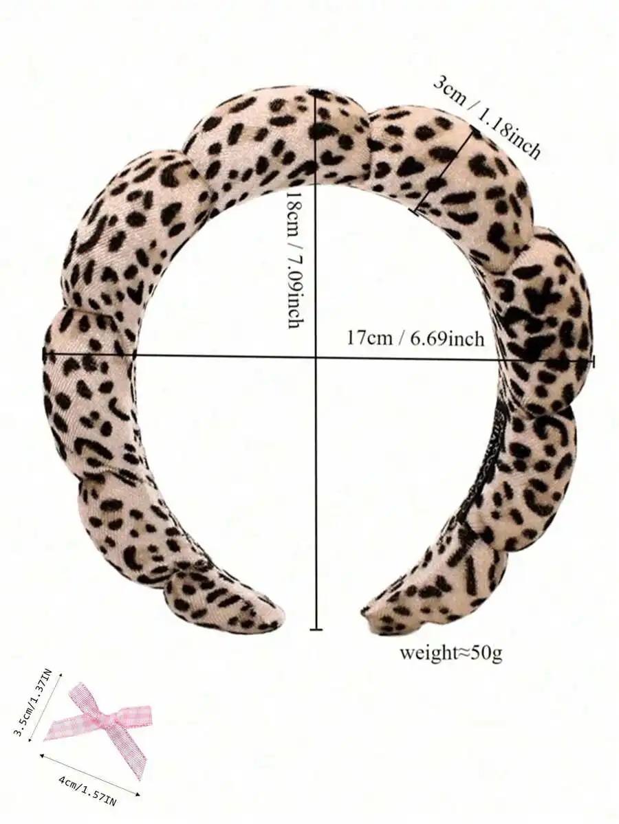 Leopard Print Headband For Women Hair Hoop Spa Makeup Party Casual Outfit
Leopard Print Headband For Women Hair Hoop Spa Makeup Party Casual Outfit