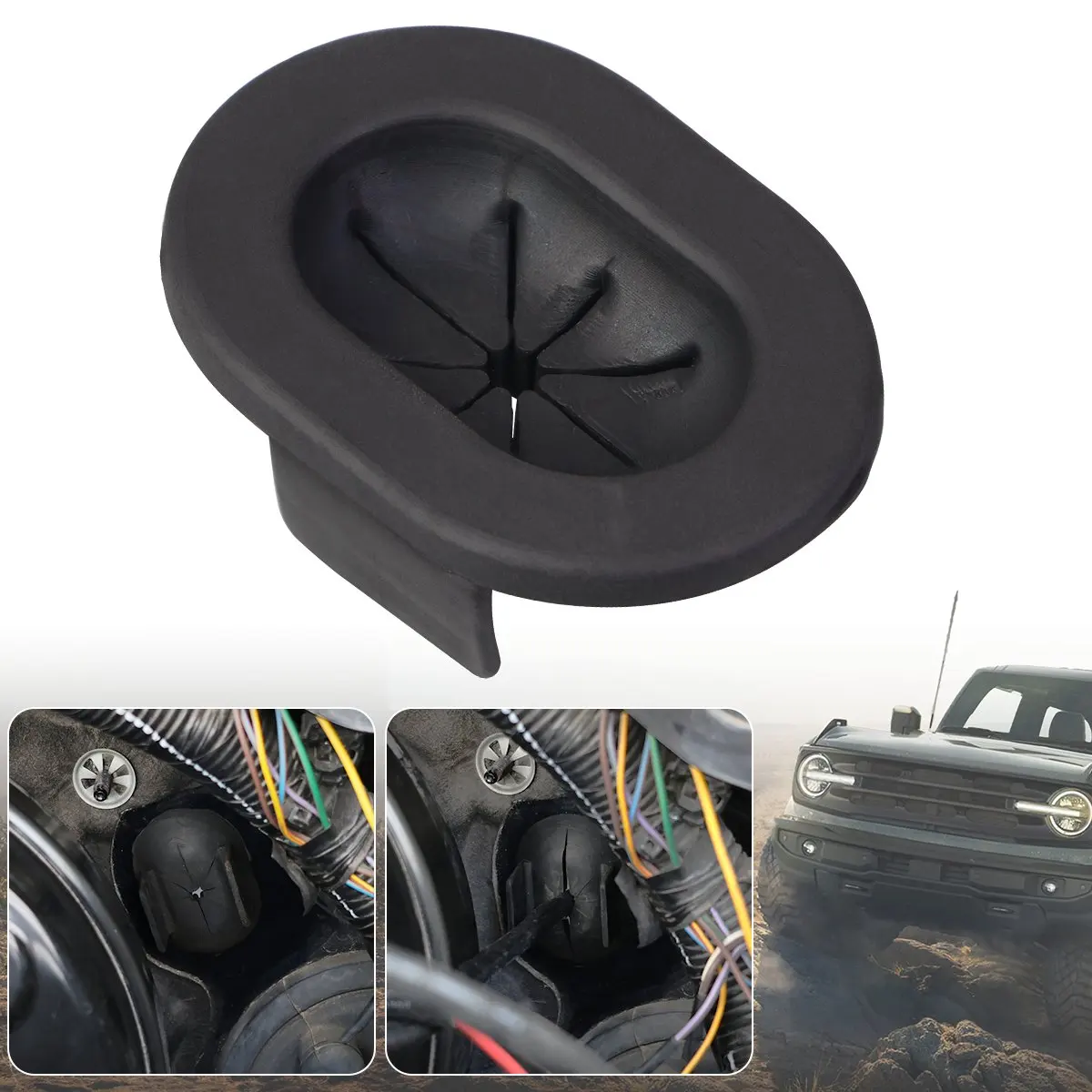 1/2 шт. резиновая прокладка для электропроводки, заглушка черного цвета, прокладка для проводки MB3G-7K529-AA для Ford Bronco 2/4 двери 2021 2022 2023
1/2 шт. резиновая прокладка для электропроводки, заглушка черного цвета, прокладка для проводки MB3G-7K529-AA для Ford Bronco 2/4 двери 2021 2022 2023