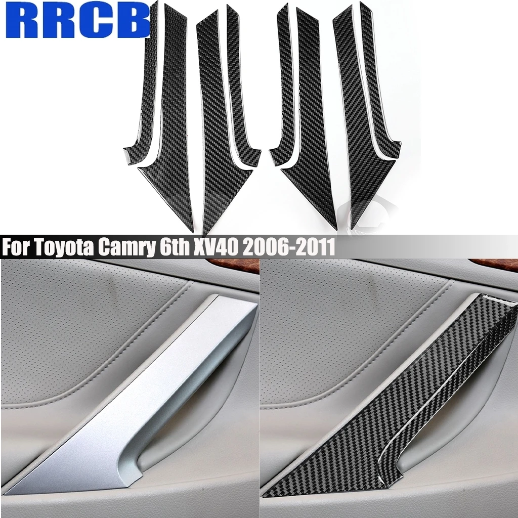 For Toyota Camry 6th XV40 2006-2011 Carbon Fiber Door Armrest Handle Decorative Interior Cover Stickers Trim Car Accessories
For Toyota Camry 6th XV40 2006-2011 Carbon Fiber Door Armrest Handle Decorative Interior Cover Stickers Trim Car Accessories