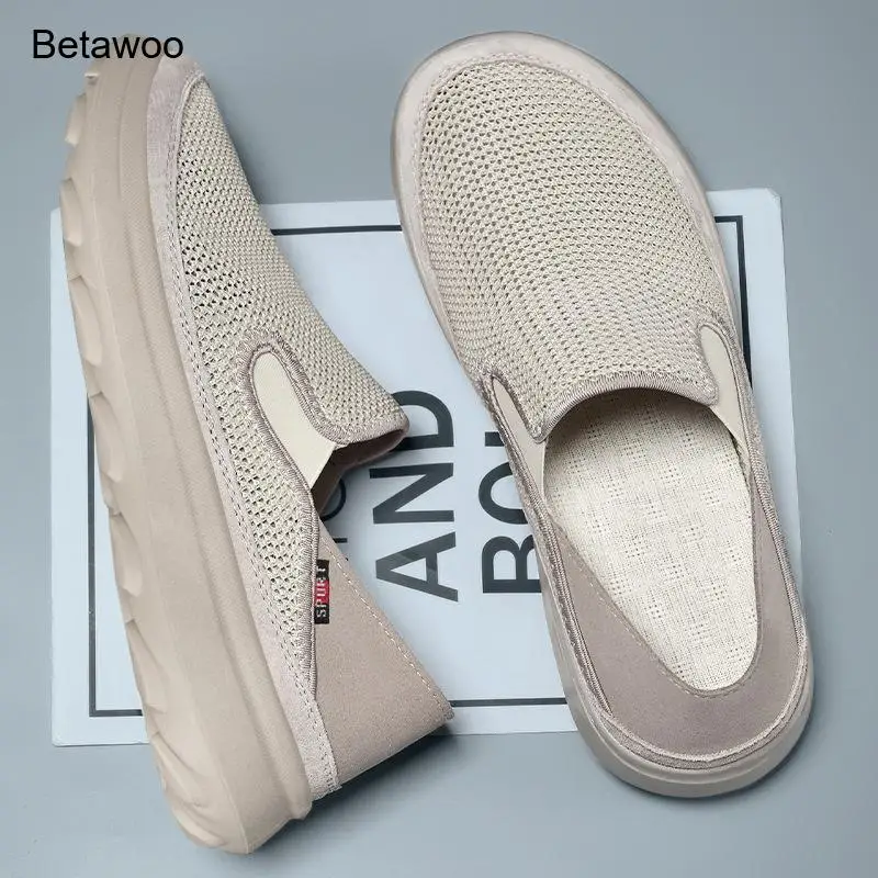 Mens Breathable Mesh Mules Thick Platform Casual Slip On Shoes Non Slip Comfortable Lightweight Outdoor Walking Slippers
Mens Breathable Mesh Mules Thick Platform Casual Slip On Shoes Non Slip Comfortable Lightweight Outdoor Walking Slippers