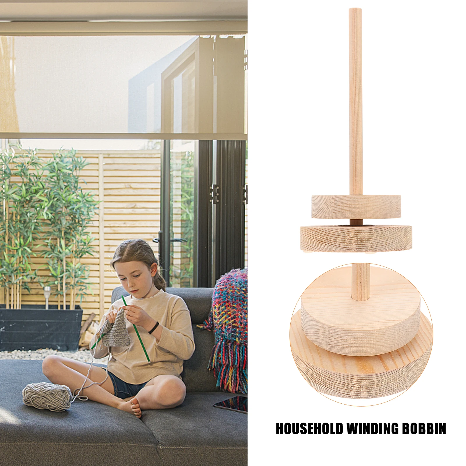 Winding Wool Spool Yarn Ball Rack Rotatable Storage Holder Thread Spool Wooden St Sewing Embroidery Supplies DIY Craft Tool Home
Winding Wool Spool Yarn Ball Rack Rotatable Storage Holder Thread Spool Wooden St Sewing Embroidery Supplies DIY Craft Tool Home