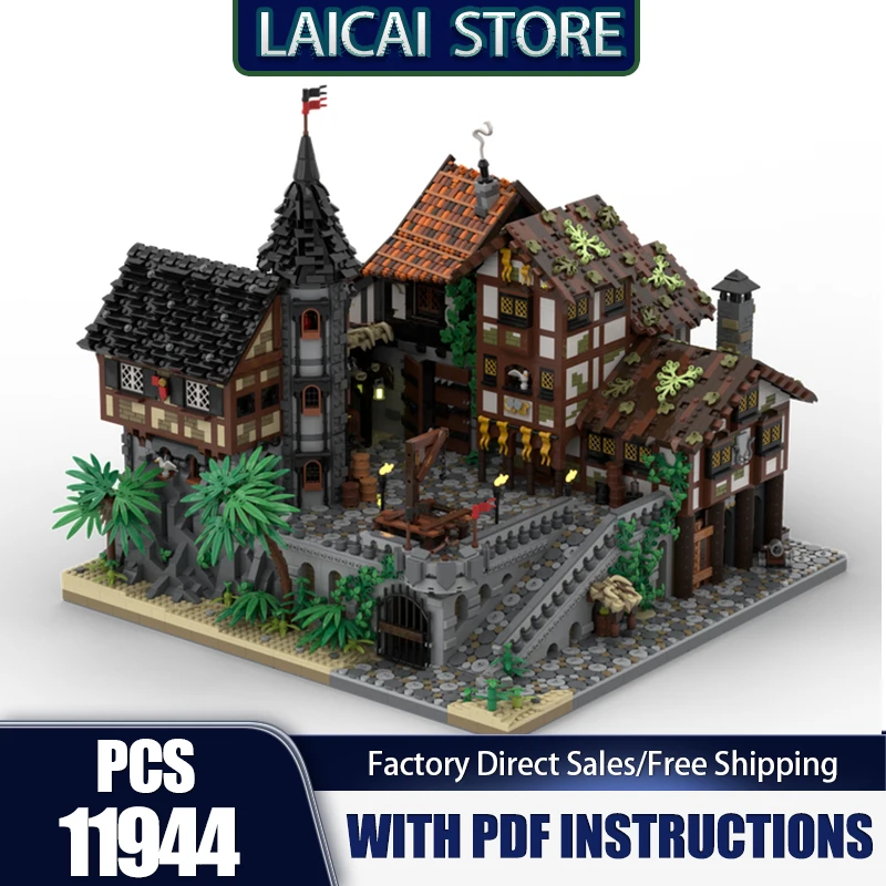 Pirate Fortress Model Moc Building Bricks Pirate Ville Technology Modular Block Christmas DIY Toy Holiday Gifts
Pirate Fortress Model Moc Building Bricks Pirate Ville Technology Modular Block Christmas DIY Toy Holiday Gifts