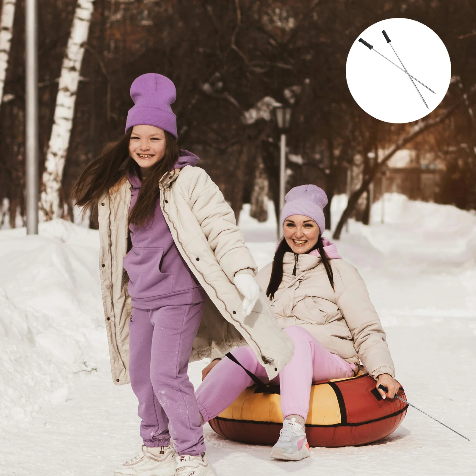 2pcs Ice Sports Sled Kids Hand Puppet Rod Outdoor Winter Activity Tool For Skating Sledding Inflatable Snow Tube Compact Durable 
2pcs Ice Sports Sled Kids Hand Puppet Rod Outdoor Winter Activity Tool For Skating Sledding Inflatable Snow Tube Compact Durable