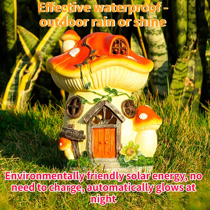 Home Outdoor Decoration Fairy Garden Mushroom House Solar Balcony Garden Lawn Light Waterproof Household Resin Ornament Gift
Home Outdoor Decoration Fairy Garden Mushroom House Solar Balcony Garden Lawn Light Waterproof Household Resin Ornament Gift