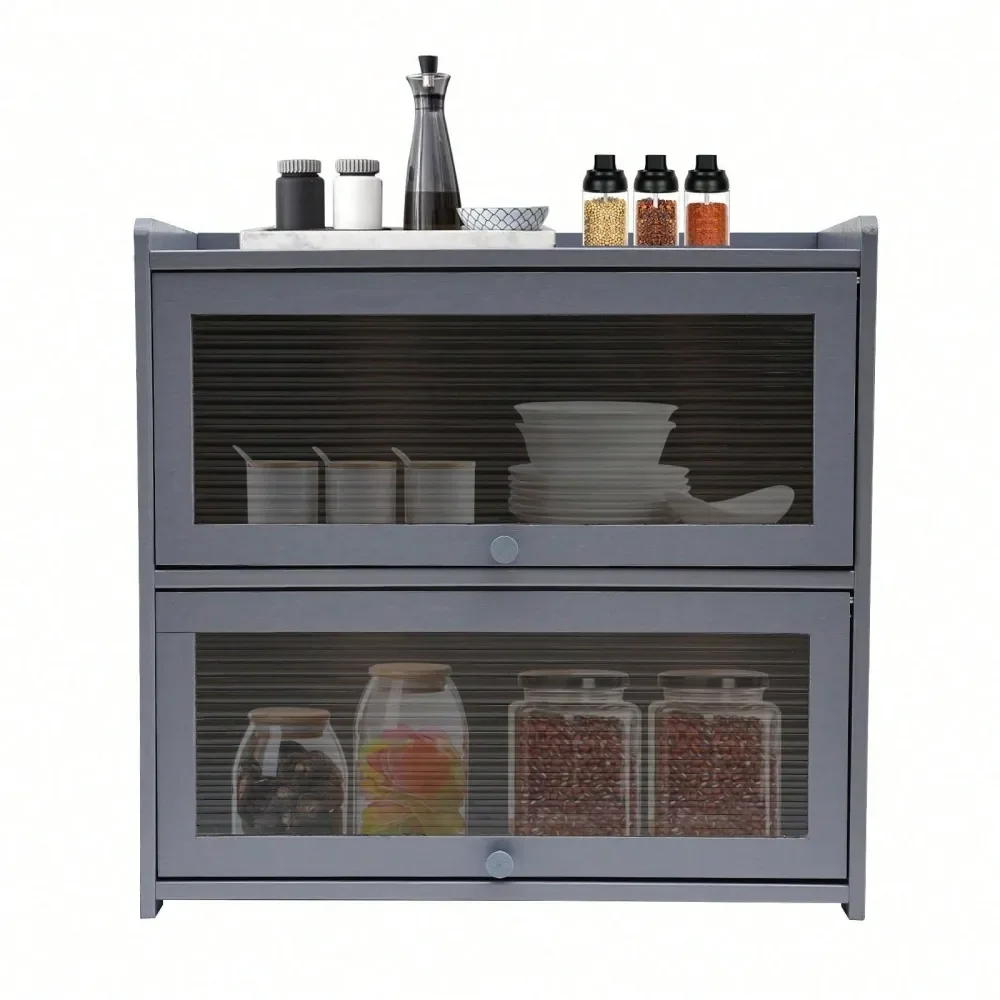 2Tier Bamboo Storage Cabinet Large Countertop Kitchen Pantry Sideboard Condiments Bowls Organizer With Acrylic Door
2Tier Bamboo Storage Cabinet Large Countertop Kitchen Pantry Sideboard Condiments Bowls Organizer With Acrylic Door