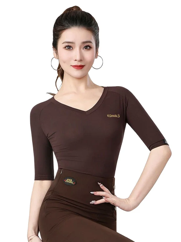 2025 Woman New Latin Dance Daily Practice Top New V-neck Mid-sleeve Dance Clothes
2025 Woman New Latin Dance Daily Practice Top New V-neck Mid-sleeve Dance Clothes