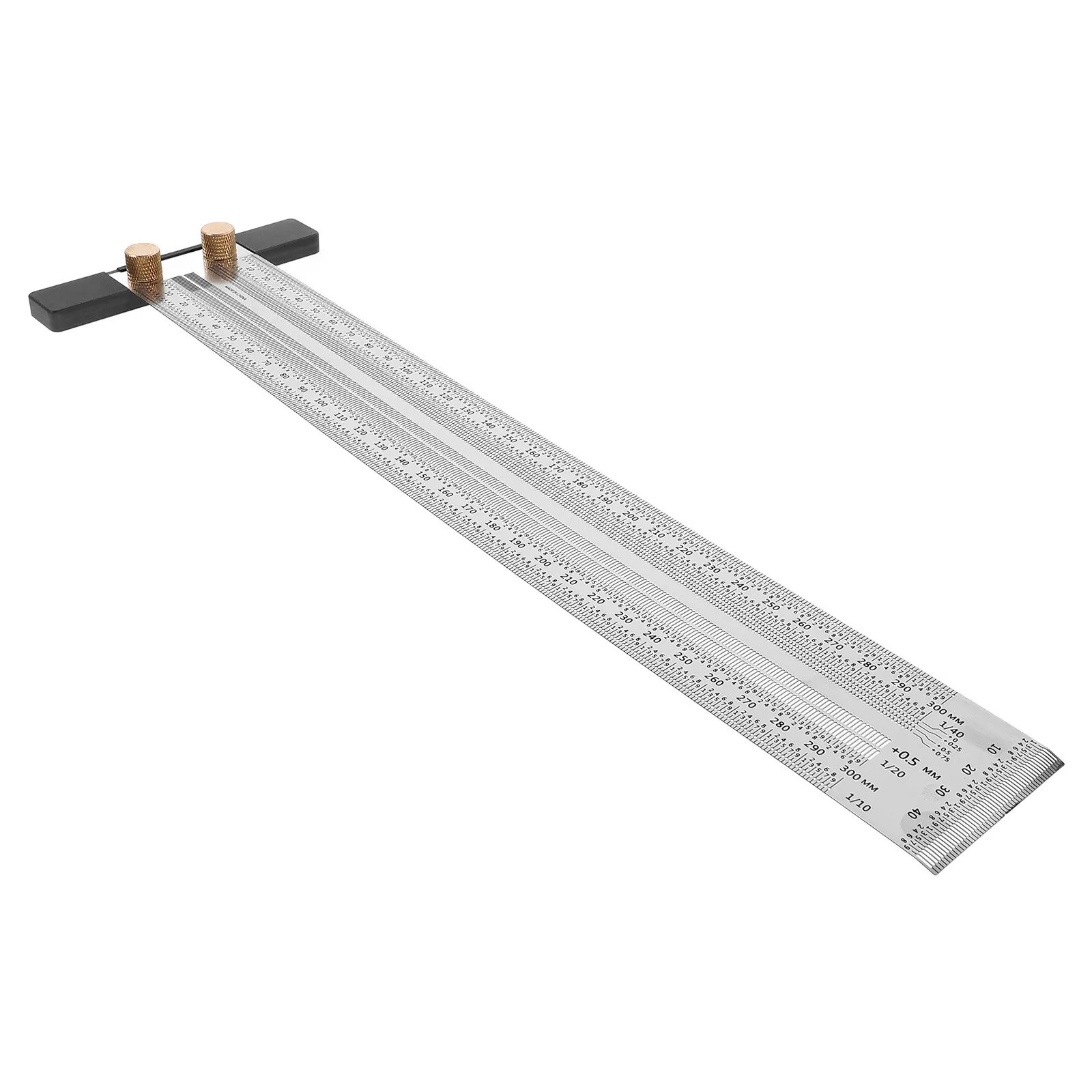 T-Square Woodworking Ruler 300Mm Precision Marking Tool Carpenter Measuring Gauge for Workshop DIY Carpentry Projects Metal