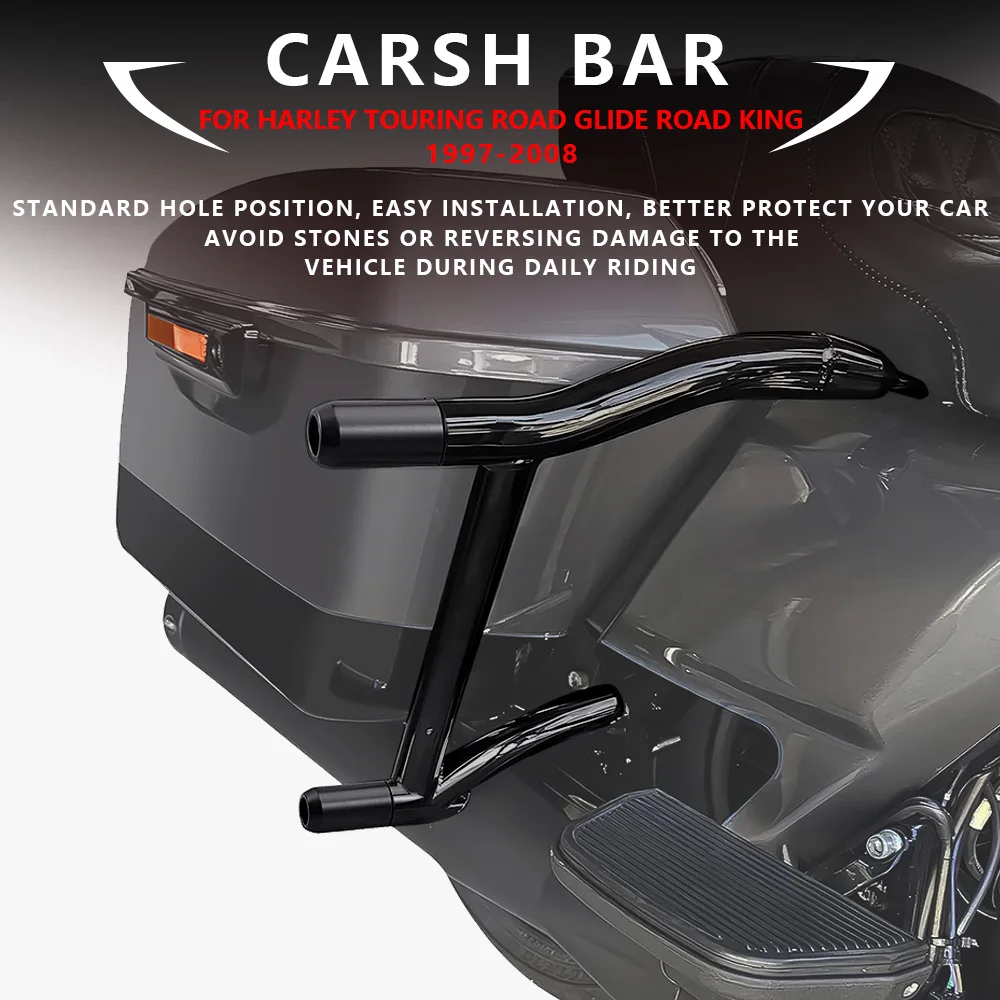 For Harley Touring Road Glide Road King 1997-2008 Motorcycle Saddlebag Guard Rail Guard Touring Street Special Electra Glide
For Harley Touring Road Glide Road King 1997-2008 Motorcycle Saddlebag Guard Rail Guard Touring Street Special Electra Glide