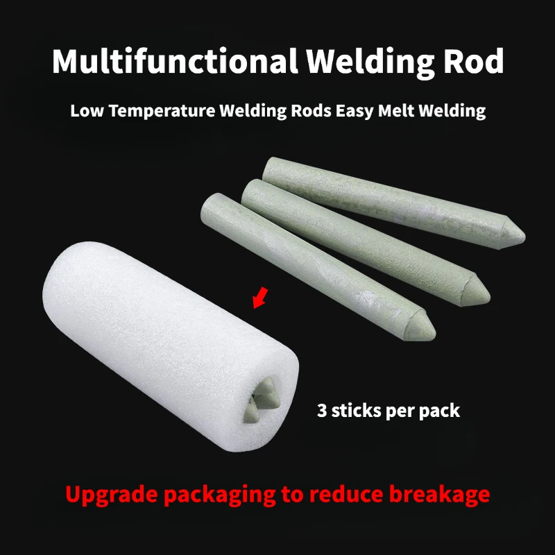 30/60/90PCS Low Temperature Welding Rods Easy Melt Welding for Copper Iron Stainless Steel Soldering Aluminum Repairing Kits
30/60/90PCS Low Temperature Welding Rods Easy Melt Welding for Copper Iron Stainless Steel Soldering Aluminum Repairing Kits
