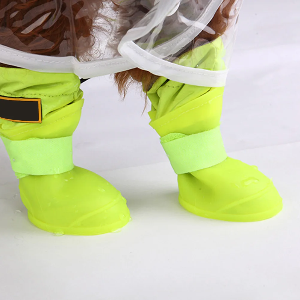 4 Pcs Waterproof Dog Rain Shoes Durable Silica Gel Anti Slip Soles Outdoor Pet Boots Easy On Off Different Dog Weights
4 Pcs Waterproof Dog Rain Shoes Durable Silica Gel Anti Slip Soles Outdoor Pet Boots Easy On Off Different Dog Weights