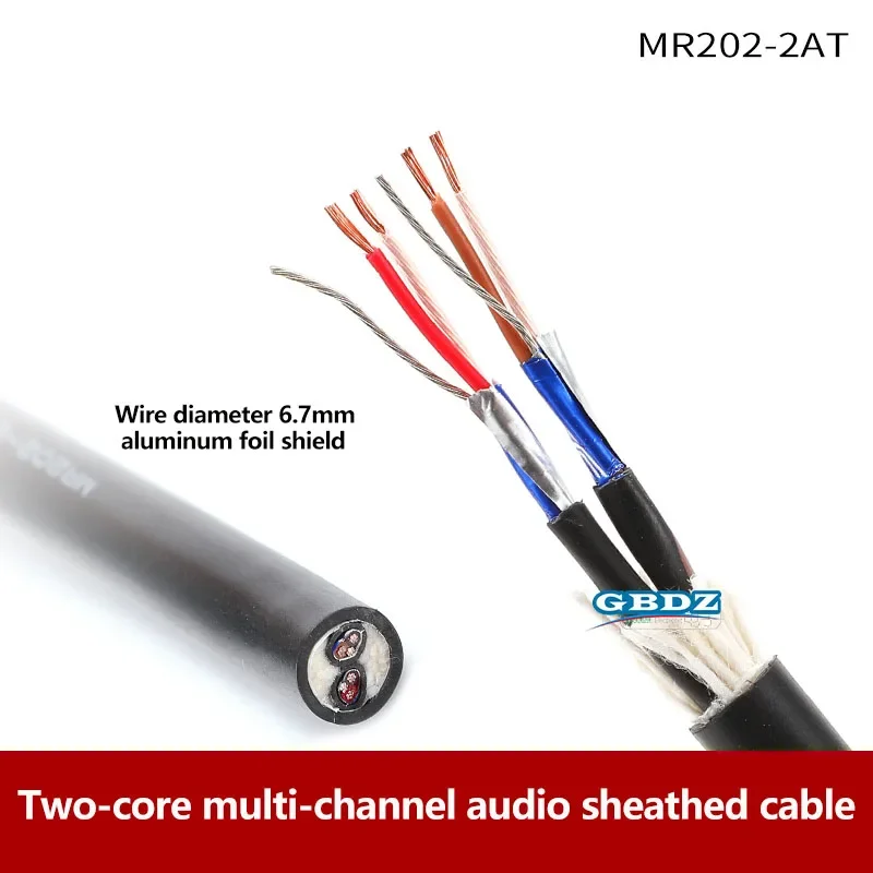MR202-2AT/4/8/12/16/24AT Multichannel Microphone Studio Recording Two core Aluminum Foil Shielded Audio Microphone Signal Cable
MR202-2AT/4/8/12/16/24AT Multichannel Microphone Studio Recording Two core Aluminum Foil Shielded Audio Microphone Signal Cable