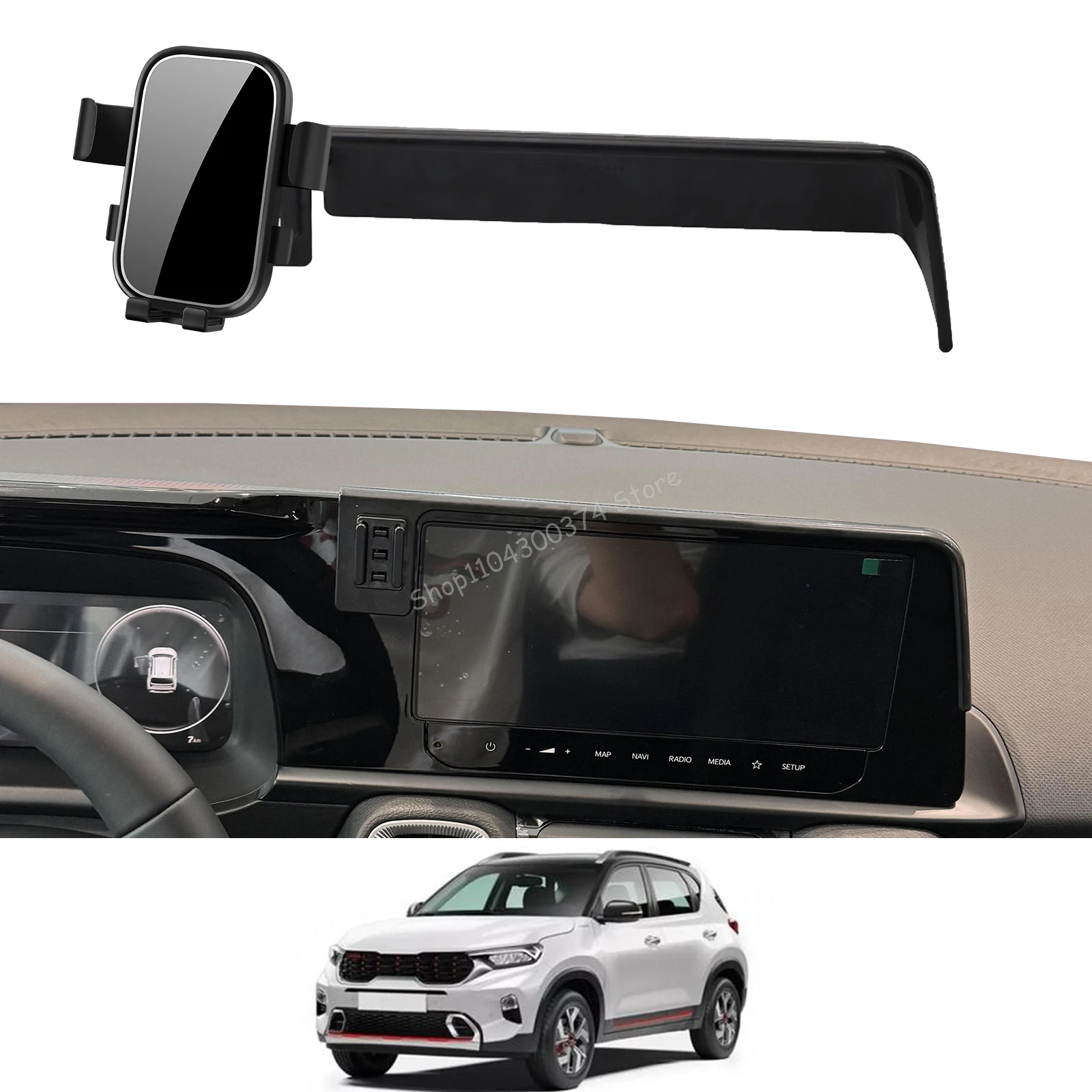 Car Mobile Phone Holder for Kia SONET 2024 2025 GPS Bracket Navigation Stand Auto Accessories
Car Mobile Phone Holder for Kia SONET 2024 2025 GPS Bracket Navigation Stand Auto Accessories