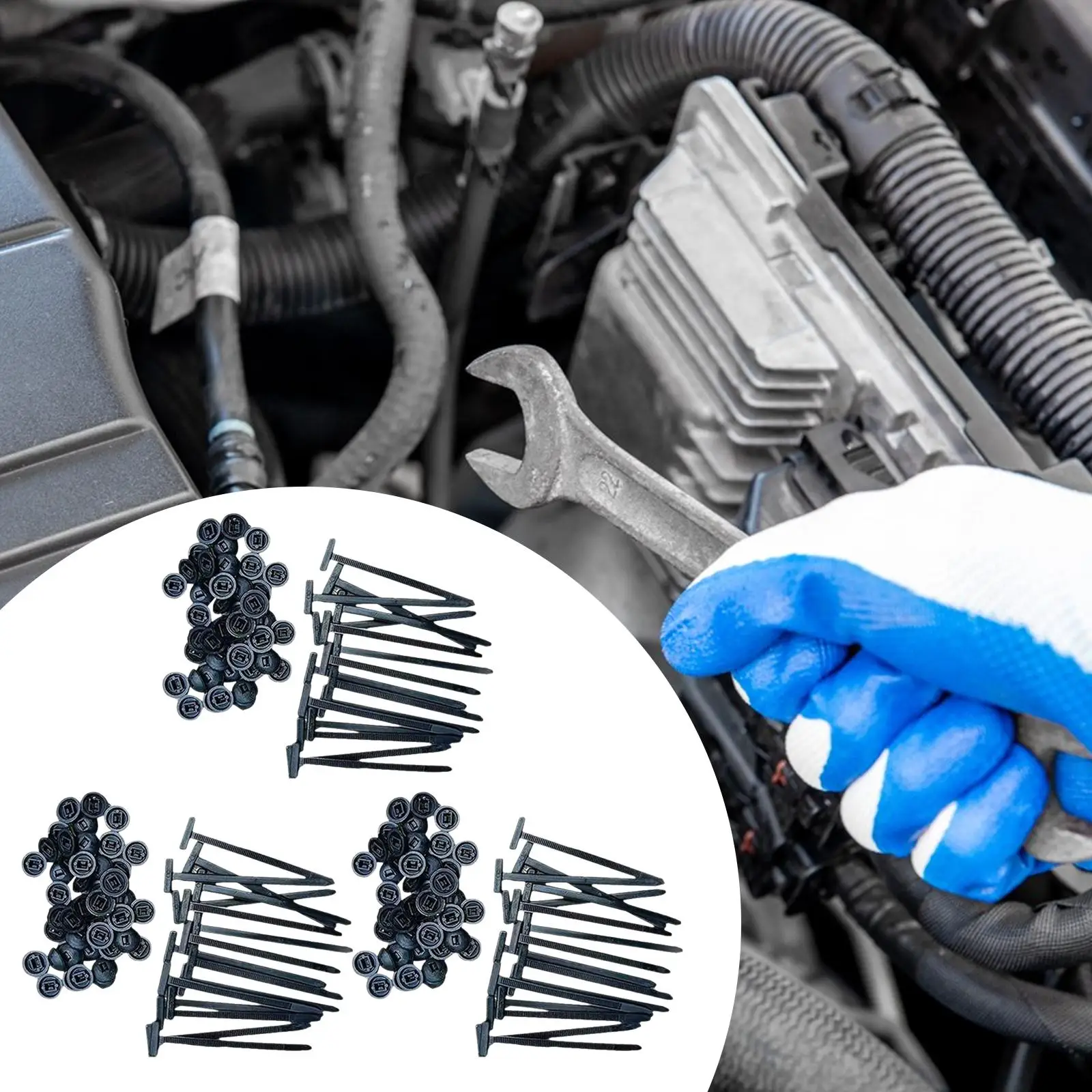 Nylon Cable Ties Car Mount Wire Ties Easy Installation Multipurpose Wire Bundling Buckles
Nylon Cable Ties Car Mount Wire Ties Easy Installation Multipurpose Wire Bundling Buckles