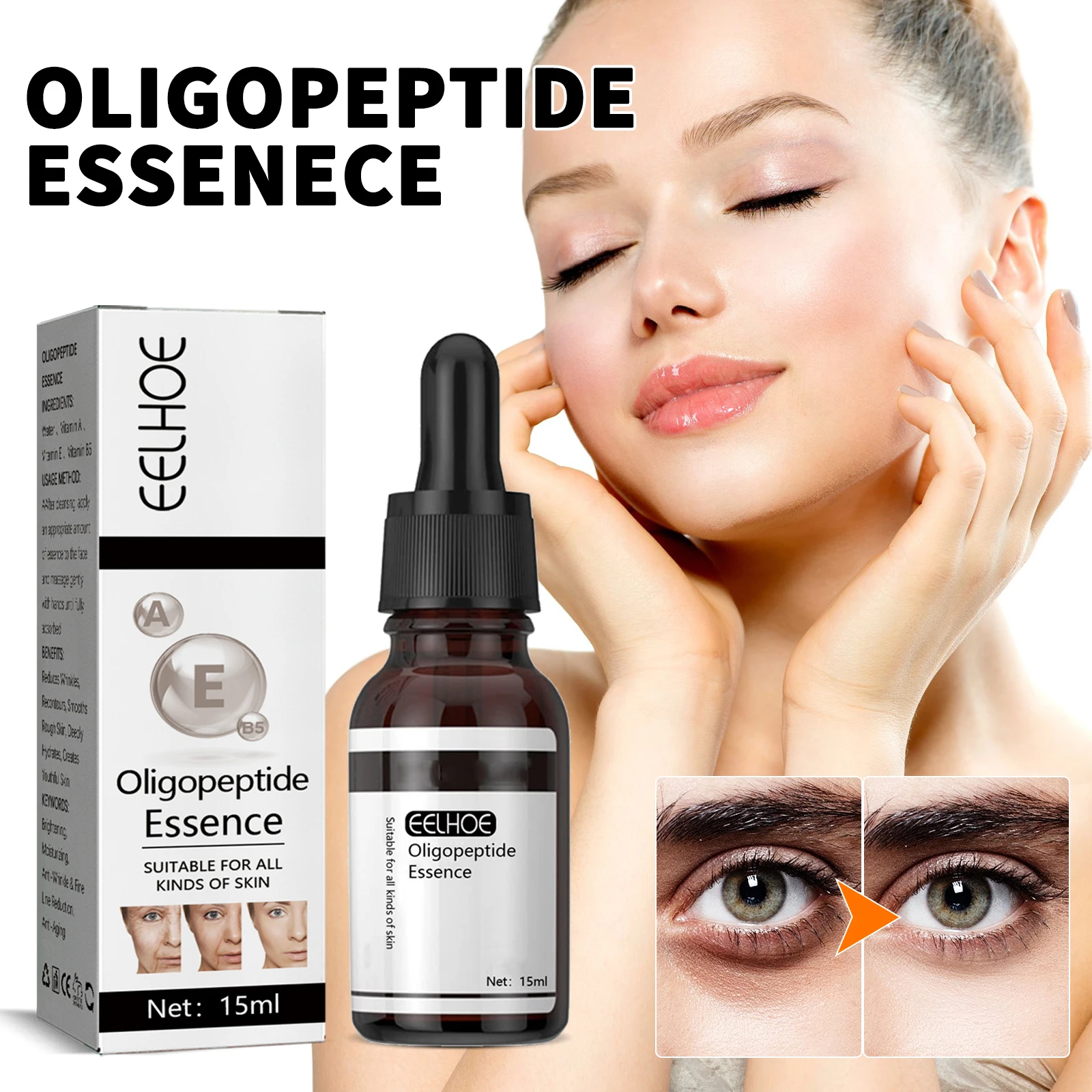 EELHOE Oligopeptide Facial Serum уменьшает внешний вид тонких линий, морщин, сильную эластичность кожи
EELHOE Oligopeptide Facial Serum уменьшает внешний вид тонких линий, морщин, сильную эластичность кожи