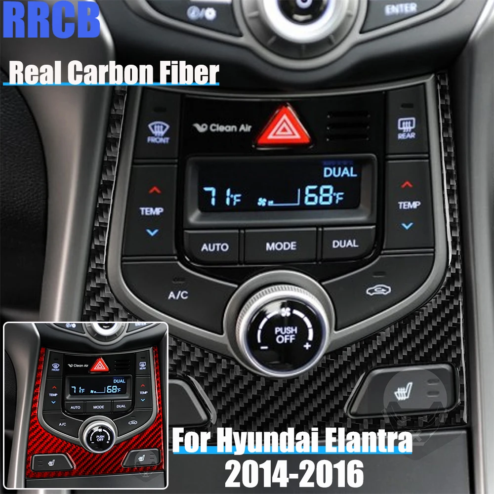 Real Carbon Fiber Car Accessories Center Console Seat Heater Control Trim Soft Cover Sticker For Hyundai Elantra 2014 2015 2016
Real Carbon Fiber Car Accessories Center Console Seat Heater Control Trim Soft Cover Sticker For Hyundai Elantra 2014 2015 2016