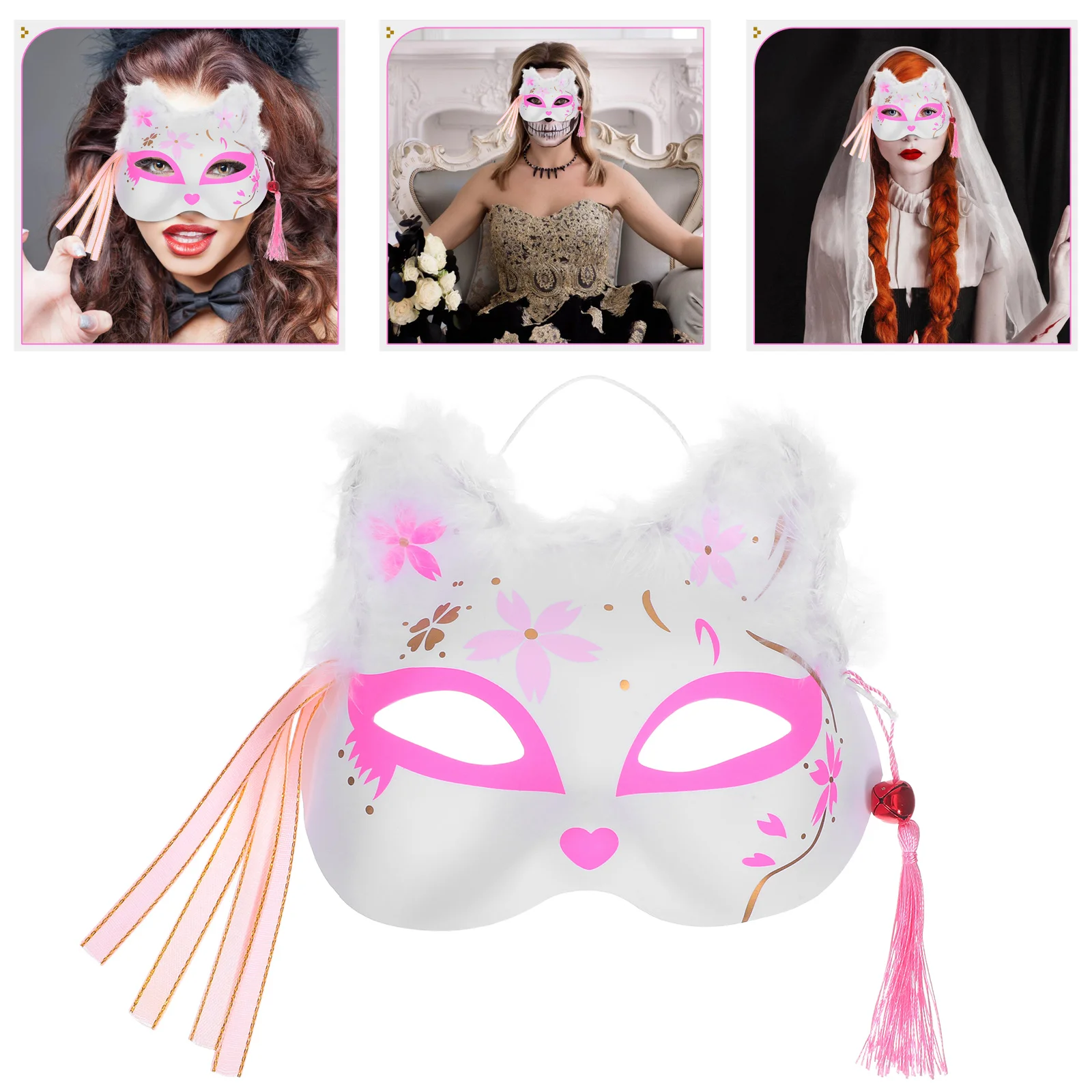 10pcs Japanese Fox Half Face Light Up Cosplay Led Glow Plume Costume Accessory Halloween Carnival Face Mask
10pcs Japanese Fox Half Face Light Up Cosplay Led Glow Plume Costume Accessory Halloween Carnival Face Mask