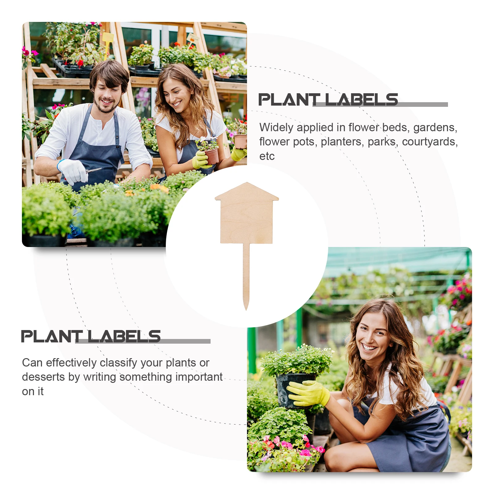 50Pcs Blank Wooden Plant Labels Gardening Stakes Garden Decorations Plant Classification Signs Durable for Indoor Outdoor Use 
50Pcs Blank Wooden Plant Labels Gardening Stakes Garden Decorations Plant Classification Signs Durable for Indoor Outdoor Use
