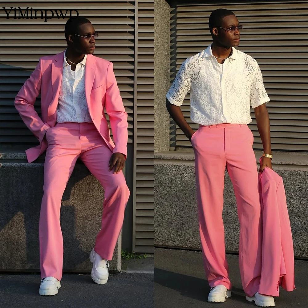 YiMinpwp Pink Men's Suit Single Breasted Formal Business Office Satin Professional Attire Peaked Lapel Party Groom Suit XS-5XL
YiMinpwp Pink Men's Suit Single Breasted Formal Business Office Satin Professional Attire Peaked Lapel Party Groom Suit XS-5XL