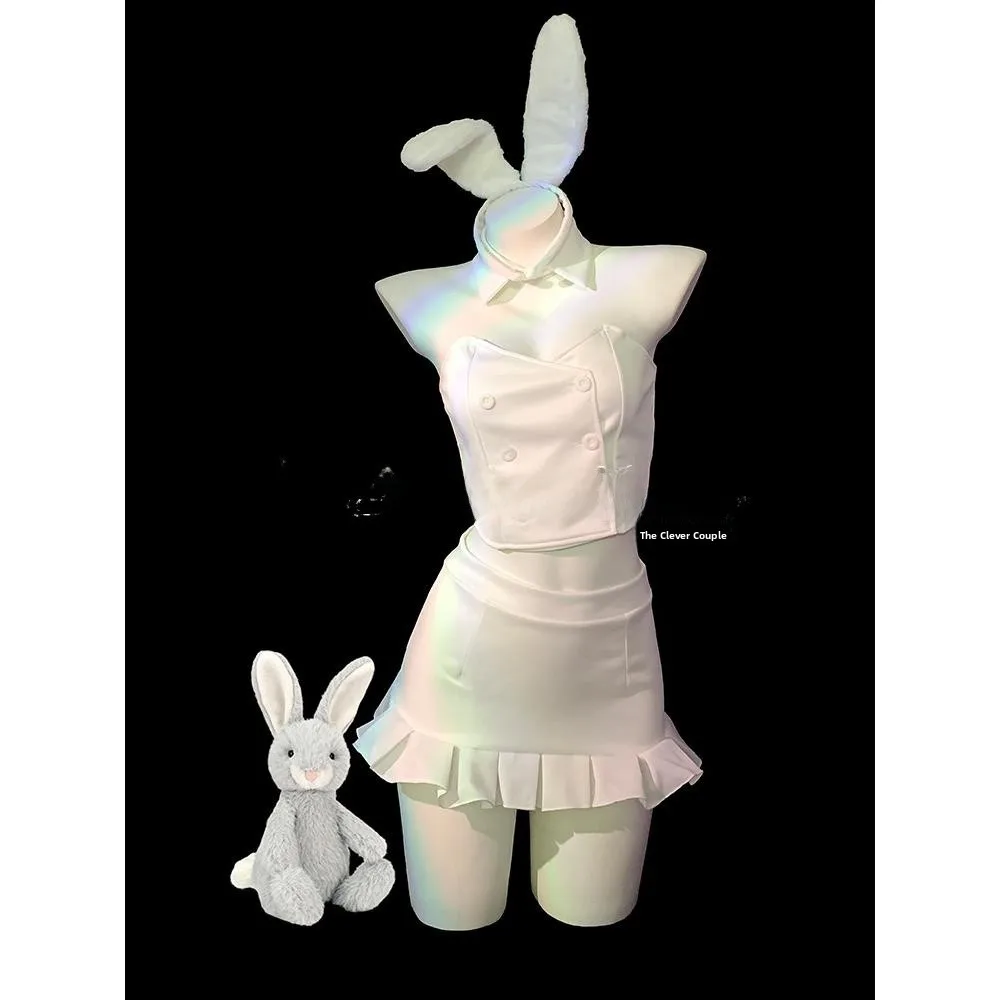 Sexy Halloween Rabbit Maid Costume Underwear Women's White Rabbit Maid Uniform Sexy Nightgown Qqny Women's Lingerie
Sexy Halloween Rabbit Maid Costume Underwear Women's White Rabbit Maid Uniform Sexy Nightgown Qqny Women's Lingerie