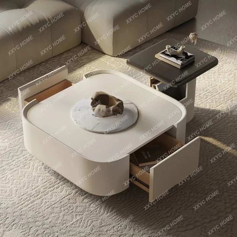 Журнальный столик кремового цвета для гостиной, дома, небольшой квартиры, современный простой чайный столик из каменной плиты
Журнальный столик кремового цвета для гостиной, дома, небольшой квартиры, современный простой чайный столик из каменной плиты