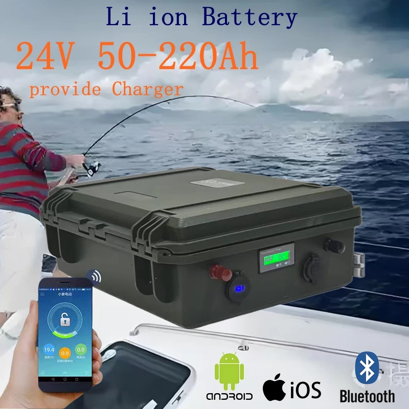 Waterproof 24V Lithium Battery for Trolling Motor Fishing Inflatable Boat Camping EV 1000W 2000W hélice de barco sistema
Waterproof 24V Lithium Battery for Trolling Motor Fishing Inflatable Boat Camping EV 1000W 2000W hélice de barco sistema