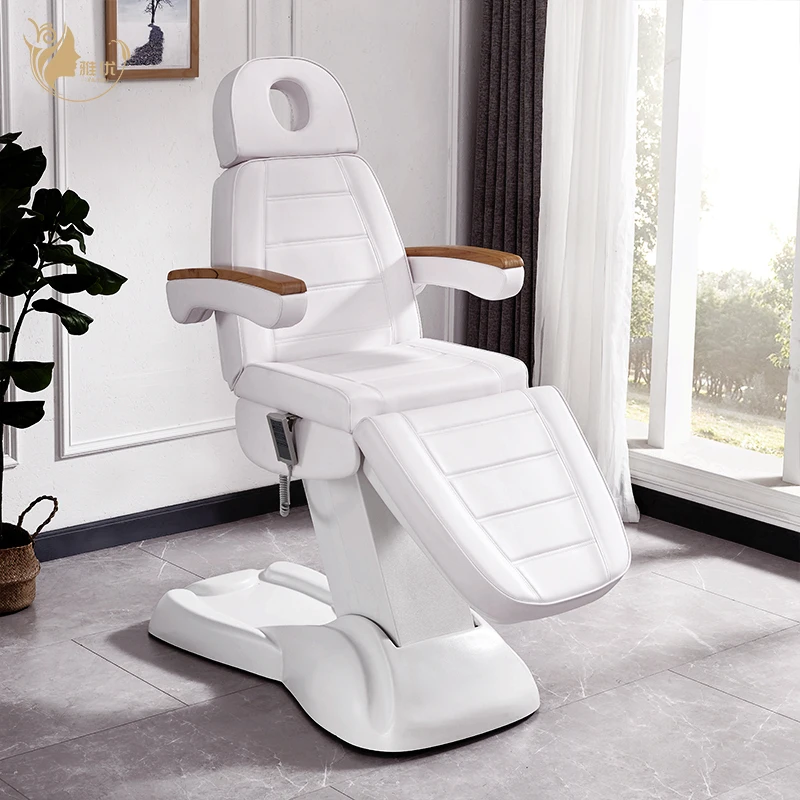 White PU Leather Electric 3 Motor Beauty Massage Table With Solid Handrails
White PU Leather Electric 3 Motor Beauty Massage Table With Solid Handrails
