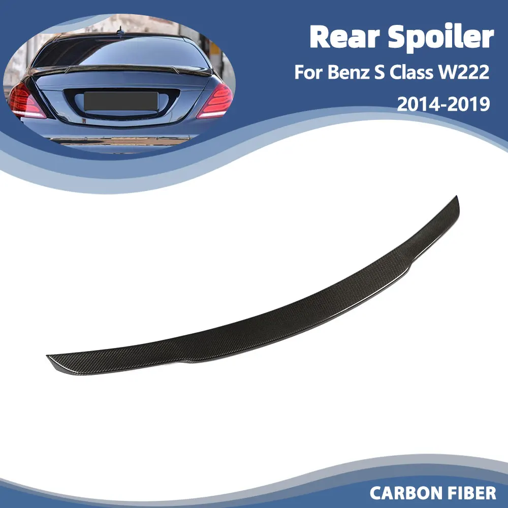 Car Rear Trunk Wing Spoiler For Mercedes-Benz S Class W222 2014-2019 Carbon Fiber/FRP Rear Wing Spoiler Boot Lid
Car Rear Trunk Wing Spoiler For Mercedes-Benz S Class W222 2014-2019 Carbon Fiber/FRP Rear Wing Spoiler Boot Lid