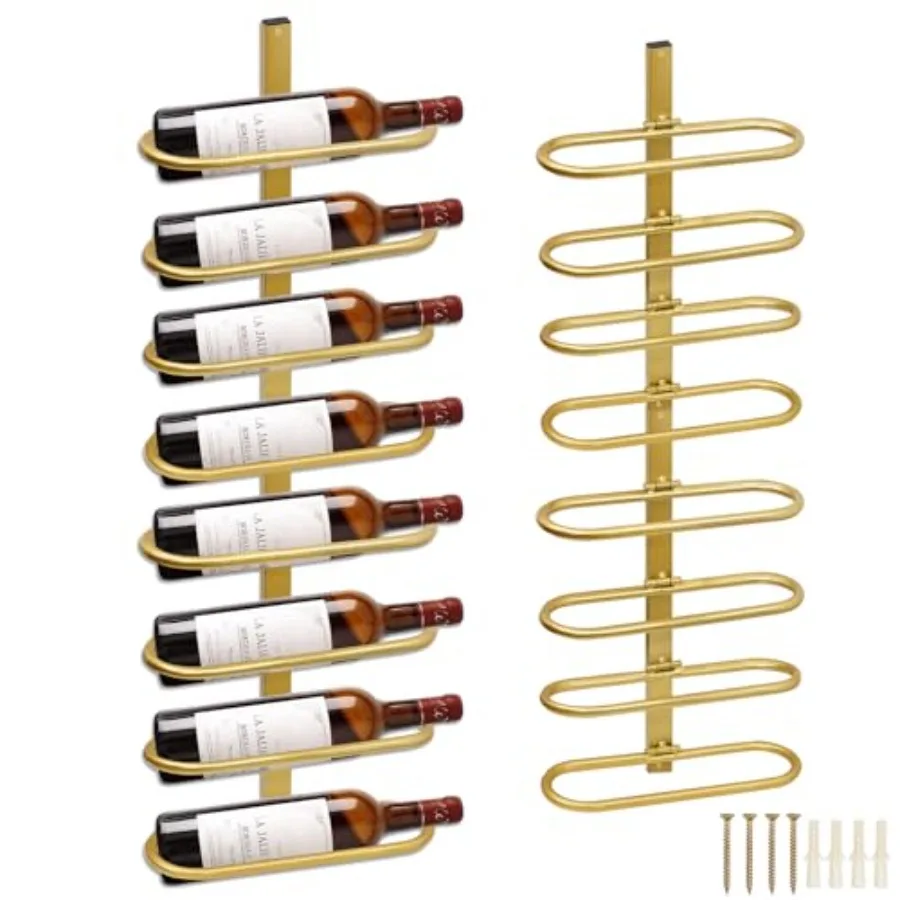 Wine Rack Wall Mounted for 8 Wine Bottles, Metal Wall Hanging Wine Holder Storage, Wine Organizer Shelf for Kitchen Dining Room
Wine Rack Wall Mounted for 8 Wine Bottles, Metal Wall Hanging Wine Holder Storage, Wine Organizer Shelf for Kitchen Dining Room