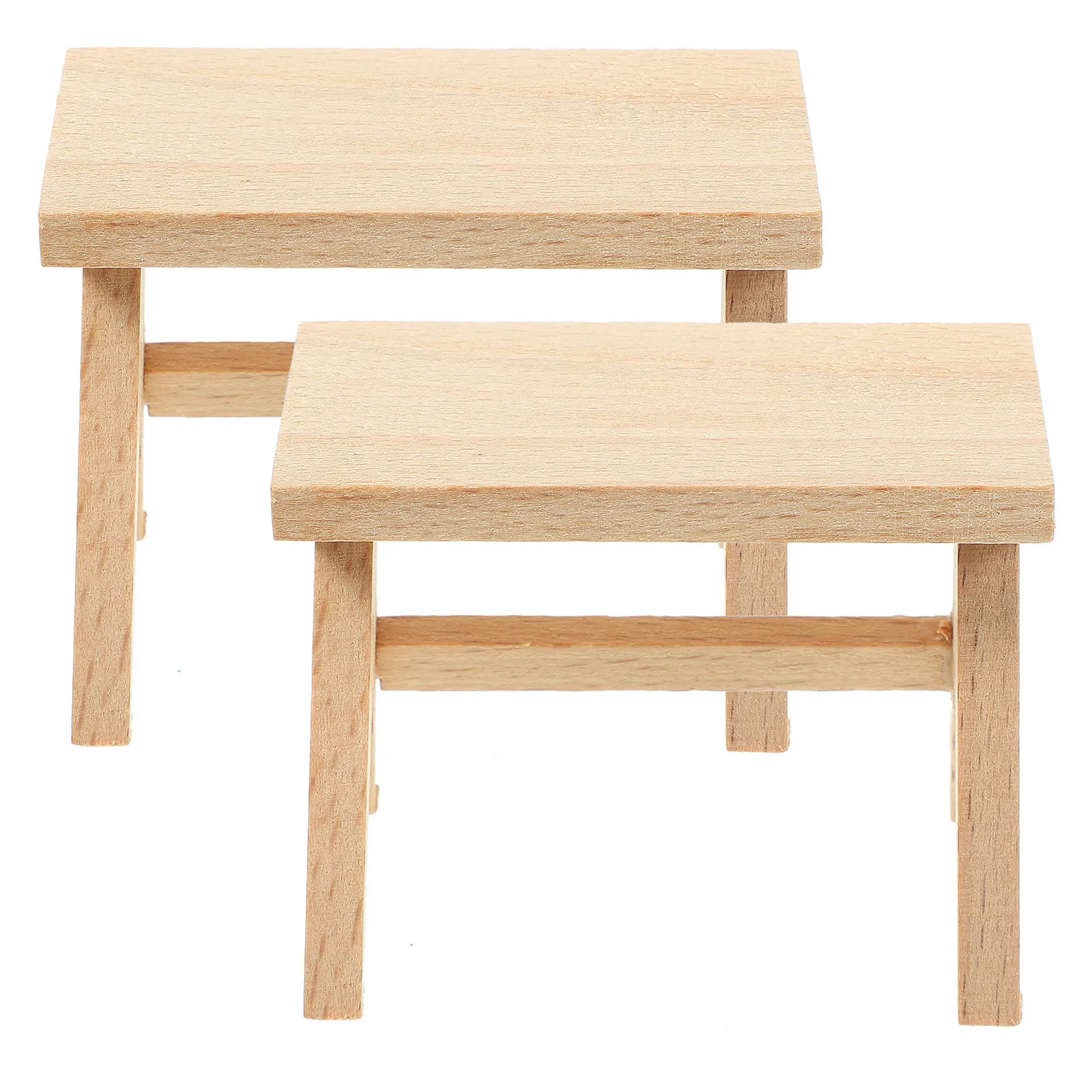 2 Pcs Bench Miniature Dollhouse Decor Chairs Stools Decoration Supplies Furniture Model
2 Pcs Bench Miniature Dollhouse Decor Chairs Stools Decoration Supplies Furniture Model