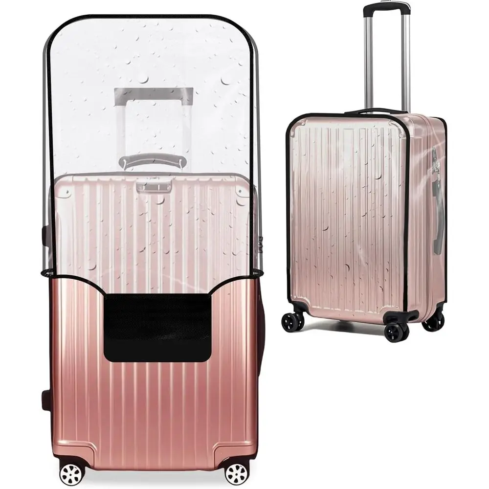 28-inch Clear PVC Suitcase Cover, Water-Resistant Travel Bag Protector, TSA Approved
28-inch Clear PVC Suitcase Cover, Water-Resistant Travel Bag Protector, TSA Approved
