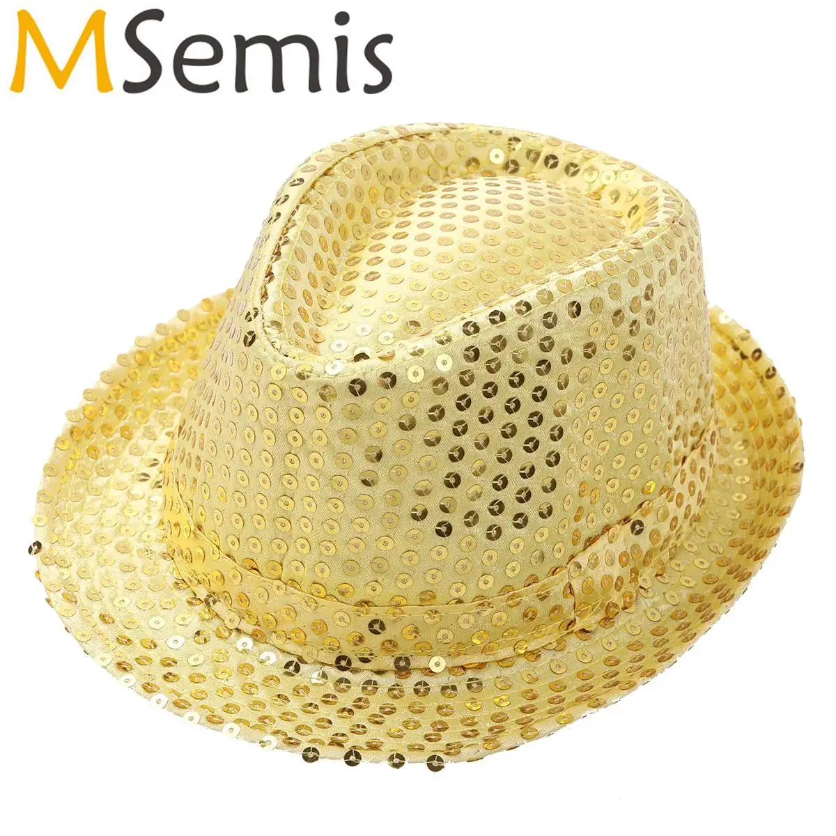 Unisex Kids Boys Girls Solid Color Bling Bling Sequins Fedora Hat Jazz Hip Hop Cap Disco Dance Cap for Stage Performance
Unisex Kids Boys Girls Solid Color Bling Bling Sequins Fedora Hat Jazz Hip Hop Cap Disco Dance Cap for Stage Performance