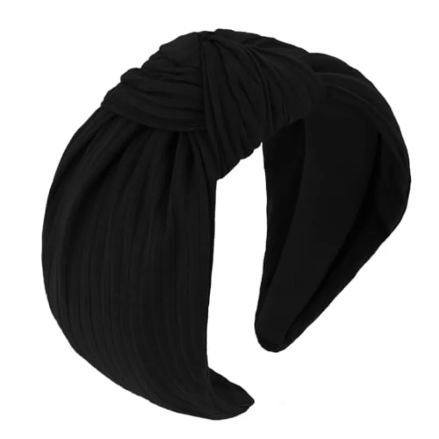 Wide Knotted Headband for Women - 3.34 Inch Stretchy Knit Fabric Hair Band, Comfortable Non-Slip Fashion Hair Accessory for Dai
Wide Knotted Headband for Women - 3.34 Inch Stretchy Knit Fabric Hair Band, Comfortable Non-Slip Fashion Hair Accessory for Dai