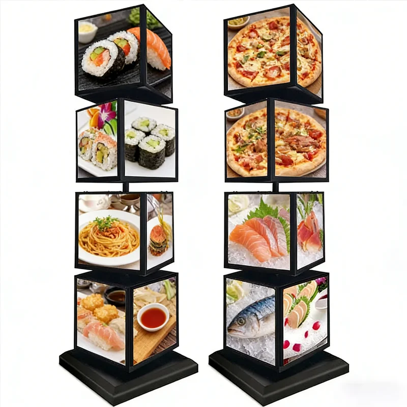 Custom Square Rotating Light Box for Restaurant Shop Outdoor Wall Hanging Menu Light Box Led Light Box for Advertising
Custom Square Rotating Light Box for Restaurant Shop Outdoor Wall Hanging Menu Light Box Led Light Box for Advertising