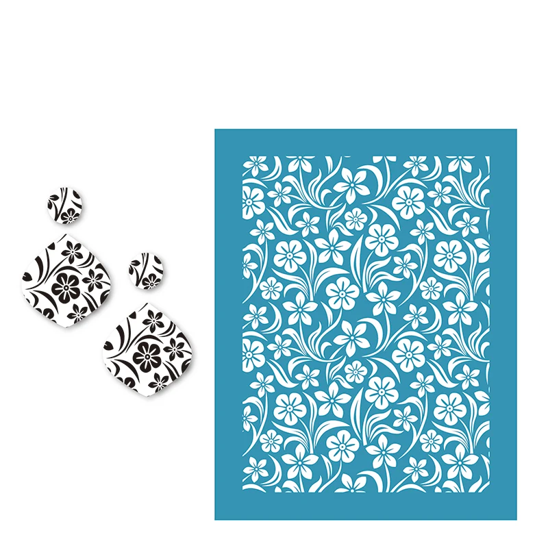 Flower Silk Screen Stencils for Polymer Clay Reusable Silkscreen Print Kit Mesh Stencils Transfer DIY Crafts Printing Jewelry
Flower Silk Screen Stencils for Polymer Clay Reusable Silkscreen Print Kit Mesh Stencils Transfer DIY Crafts Printing Jewelry